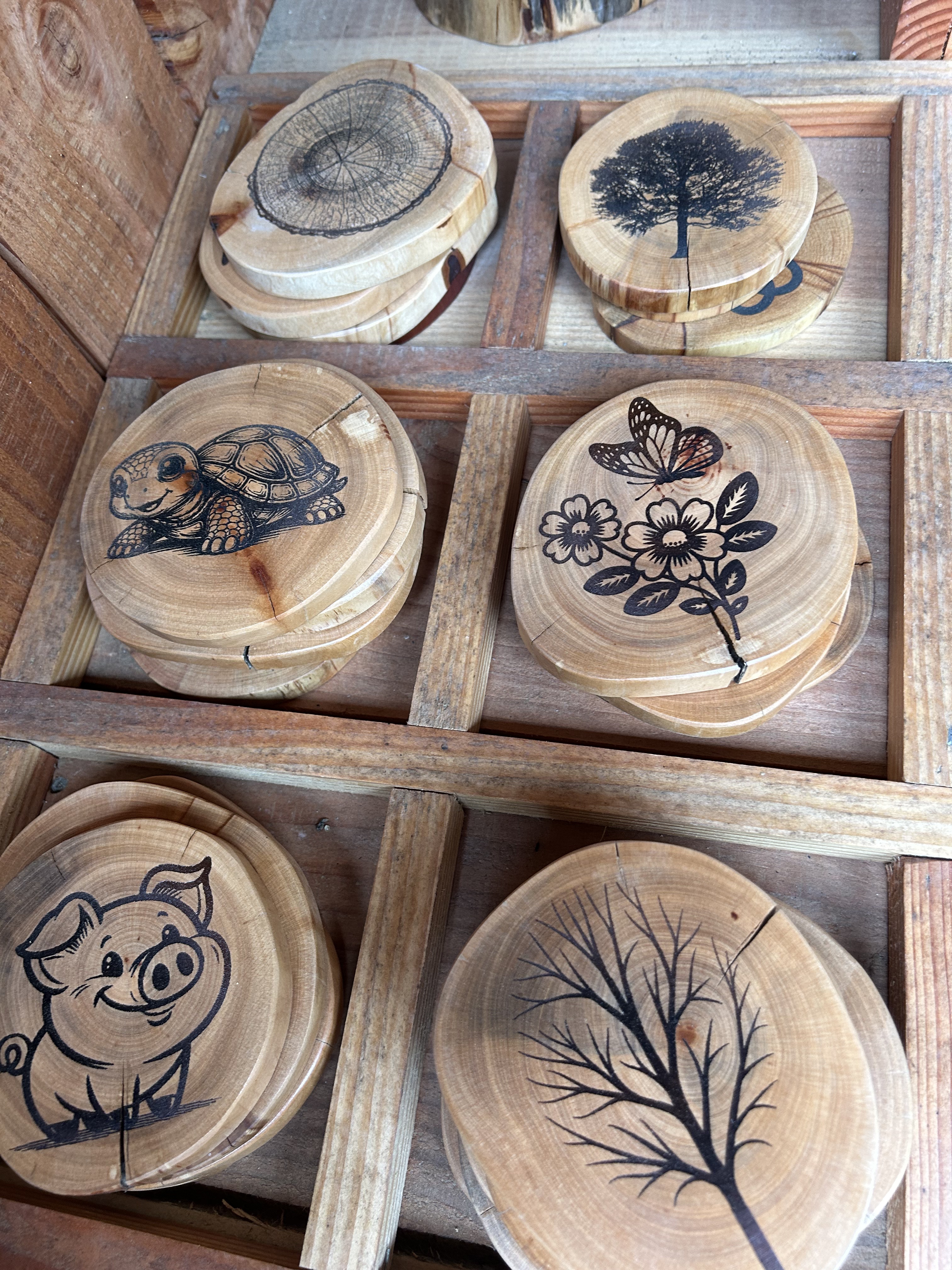 Laser Engraved Coasters